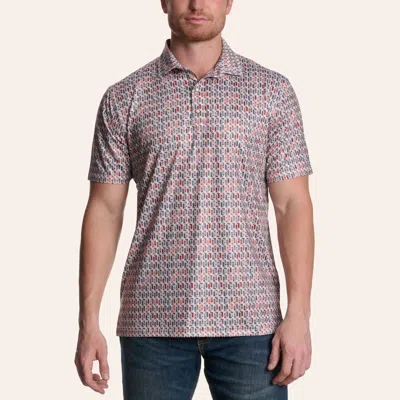 Rafter C Men's Multicolor Boot Print Polo Shirt