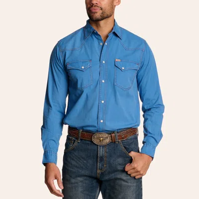 Rafter C Men's Proflex45 Blue Wash Stretch Western Shirt