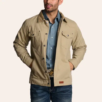 Rafter C Men's Sandy Canvas Button Down Front Jacket
