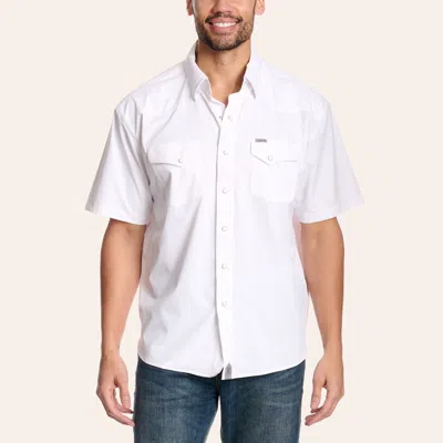 Rafter C Men's White Pearl Snap Western Shirt