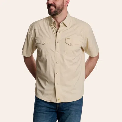Rafter C Outdoor's Men's Khaki Pearl Snap Western Shirt In Pattern