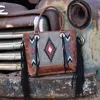 Rafter T Ranch Co. Women's Around The Campfire Tote Bag* In Grey, Red In Multi