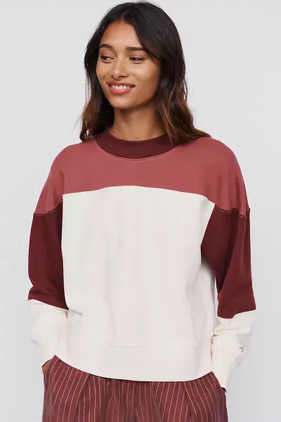 Rag & Bone 100% Cotton Color Block Crewneck Sweatshirt In Multi