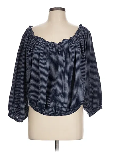 Pre-owned Rag & Bone 3/4 Sleeve Blouse In Blue
