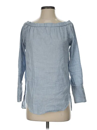 Pre-owned Rag & Bone 3/4 Sleeve Blouse In Blue