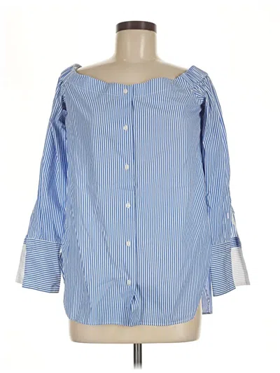 Pre-owned Rag & Bone 3/4 Sleeve Blouse In Blue