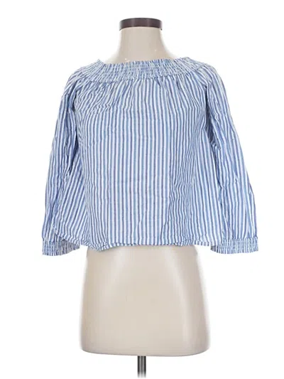 Pre-owned Rag & Bone 3/4 Sleeve Blouse In Blue