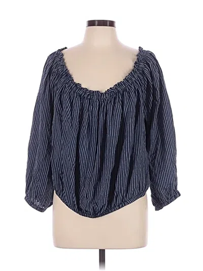 Pre-owned Rag & Bone 3/4 Sleeve Blouse In Blue