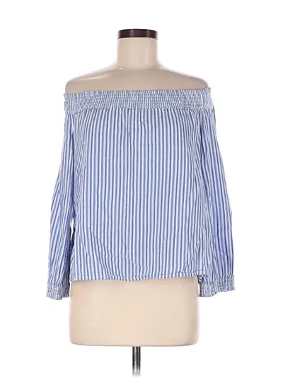 Pre-owned Rag & Bone 3/4 Sleeve Blouse In Blue