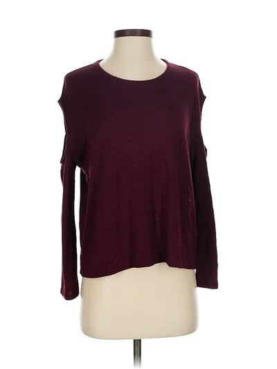 Pre-owned Rag & Bone 3/4 Sleeve T-shirt In Burgundy