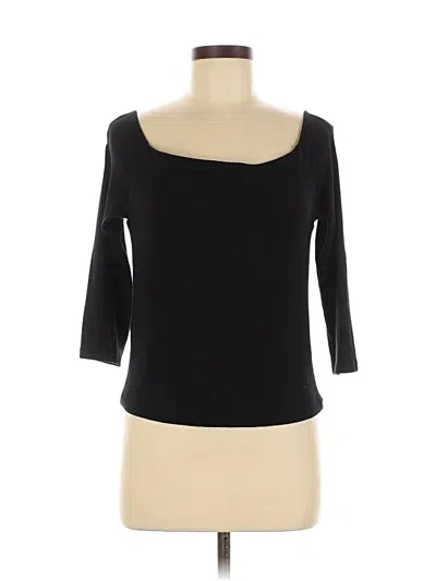 Pre-owned Rag & Bone 3/4 Sleeve Top In Black