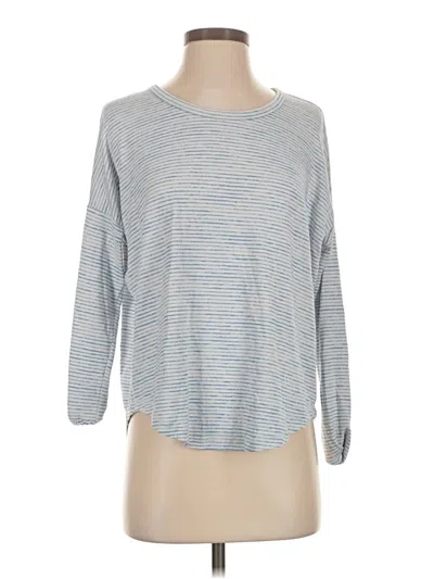 Pre-owned Rag & Bone 3/4 Sleeve Top Blue Boatneck Tops
