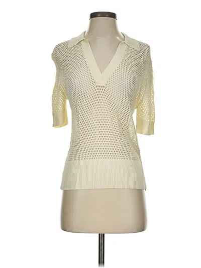Pre-owned Rag & Bone 3/4 Sleeve Top Ivory Cowl Neck Tops