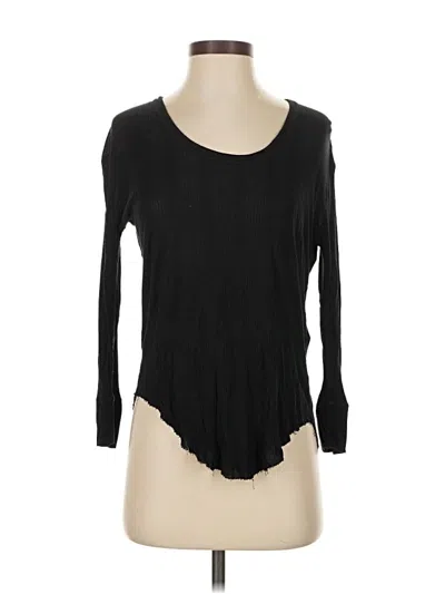Pre-owned Rag & Bone 3/4 Sleeve T-shirt In Black