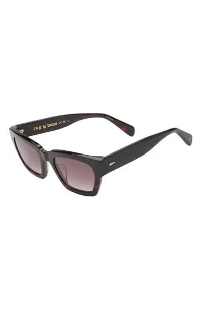 Rag & Bone 51mm Square Sunglasses In Brown