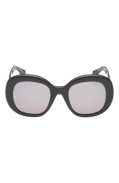 Rag & Bone 52mm Round Sunglasses In Black