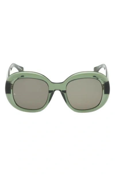 Rag & Bone 52mm Round Sunglasses In Green
