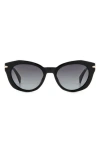 Rag & Bone 53mm Cat Eye Sunglasses In Black