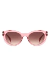 Rag & Bone 53mm Cat Eye Sunglasses In Pink