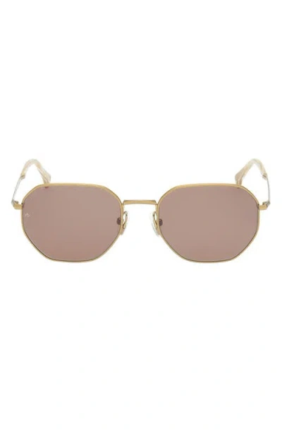 Rag & Bone 53mm Geometric Sunglasses In Gold