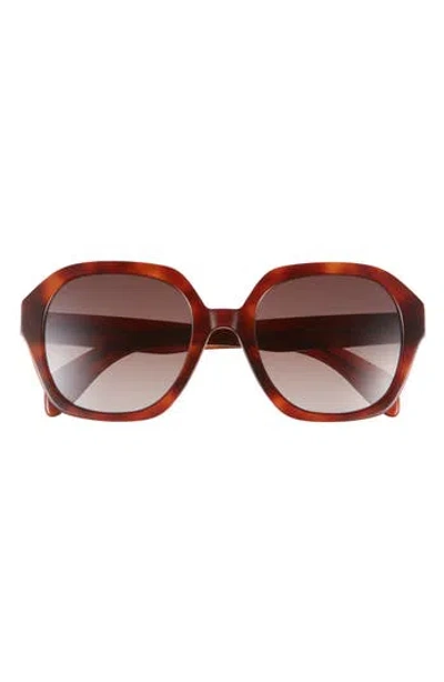Rag & Bone 53mm Gradient Square Sunglasses In Red