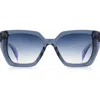 Rag & Bone 54mm Rectangular Sunglasses In Blue