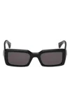 Rag & Bone 54mm Rectangular Sunglasses In Black