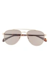 Rag & Bone 55mm Gradient Aviator Sunglasses In Brown