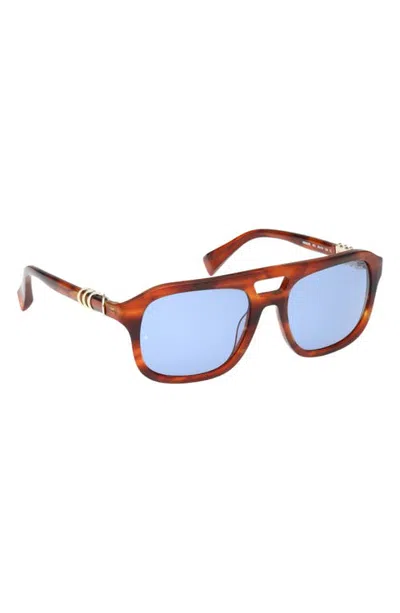 Rag & Bone 55mm Navigator Sunglasses In Brown