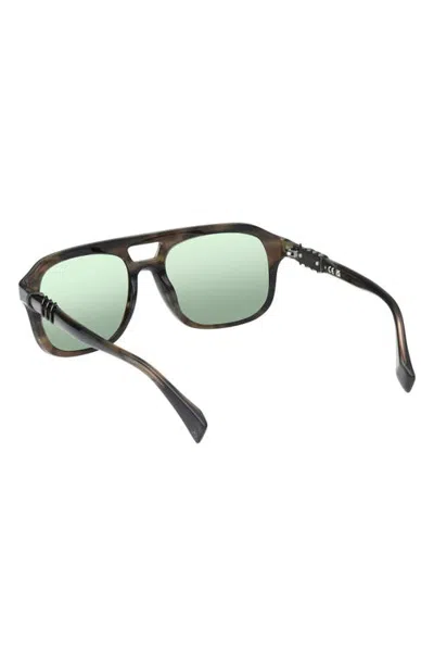 Rag & Bone 55mm Navigator Sunglasses In Green