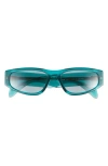 Rag & Bone 55mm Oval Sunglasses In Blue