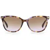 Rag & Bone 55mm Rectangular Sunglasses In Brown