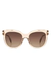 Rag & Bone 55mm Rectangular Sunglasses In Brown