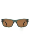 Rag & Bone 55mm Rectangular Sunglasses In Brown