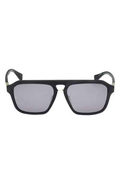 Rag & Bone 56mm Pilot Sunglasses In Black