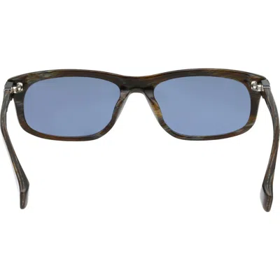 Rag & Bone 56mm Rectangular Sunglasses In Brown