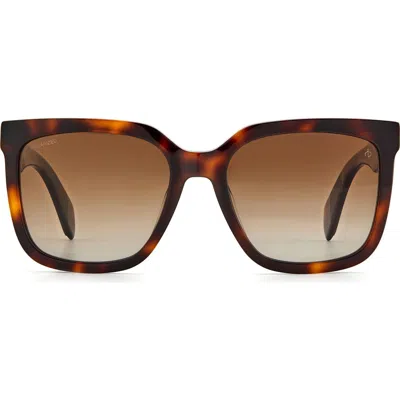 Rag & Bone 56mm Square Sunglasses In Black