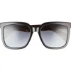 Rag & Bone 56mm Square Sunglasses In Burgundy