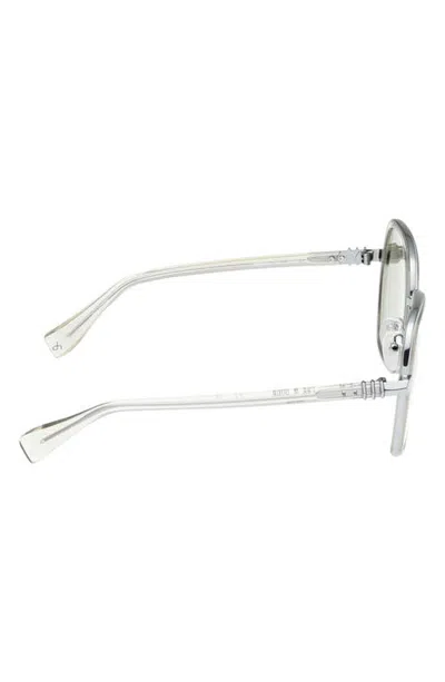 Rag & Bone 57mm Butterfly Sunglasses In Silver