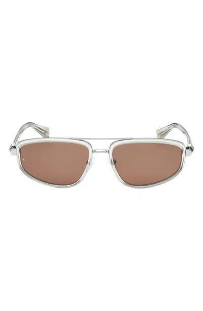 Rag & Bone 57mm Pilot Sunglasses In Multi