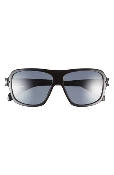 Rag & Bone 57mm Shield Sunglasses In Black