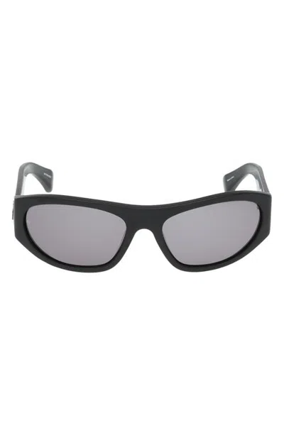Rag & Bone 59mm Rectangular Sunglasses In Black