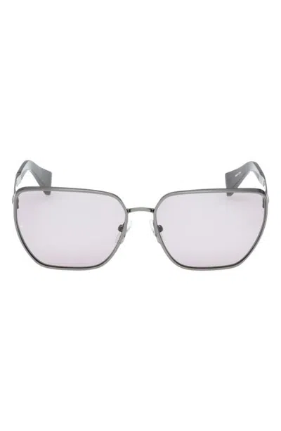 Rag & Bone 60mm Cat Eye Sunglasses In Silver