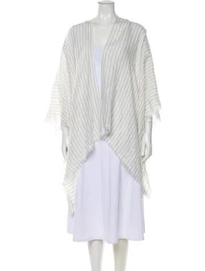 Pre-owned Rag & Bone Acrylic Scarf In White