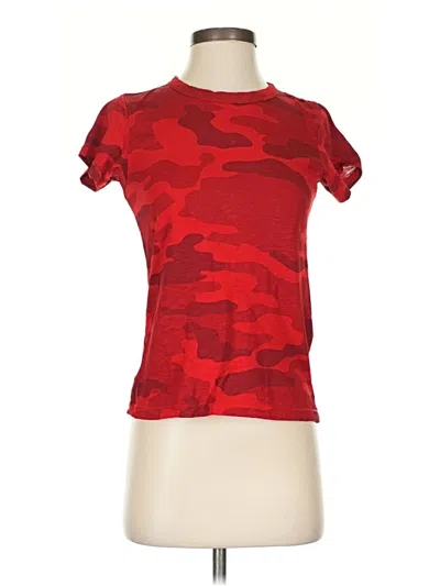 Pre-owned Rag & Bone Active T-shirt In Burgundy