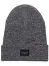 Rag & Bone Addison Knitted Beanie In Grau