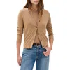 Rag & Bone Adeline Cashmere Cardigan In Brown