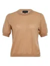 Rag & Bone Adeline Puff-sleeve T-shirt In Brown