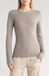Rag & Bone Adiana Long Sleeve Wool Blend T-shirt In Neutral