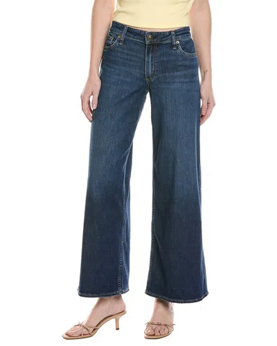 Rag & Bone Aiden Low-rise Wide Leg Rhinebeck Jean In Blue